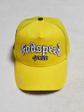 Godspeed Forever Yellow Mesh Trucker Hat